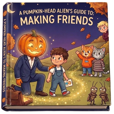 Pumpkin-Head Alien Book Cover
