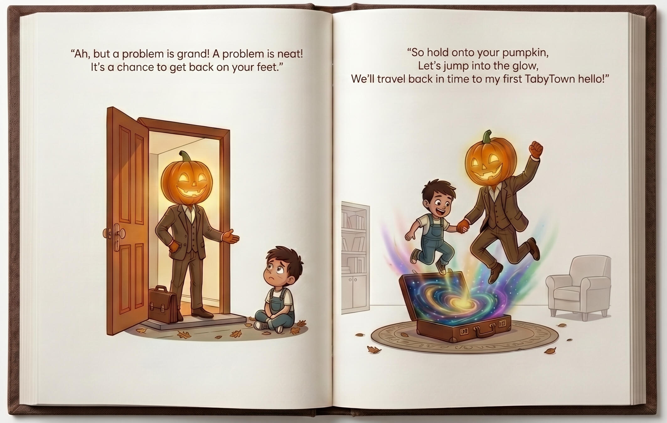 Pumpkin-Head Dad Story Sample